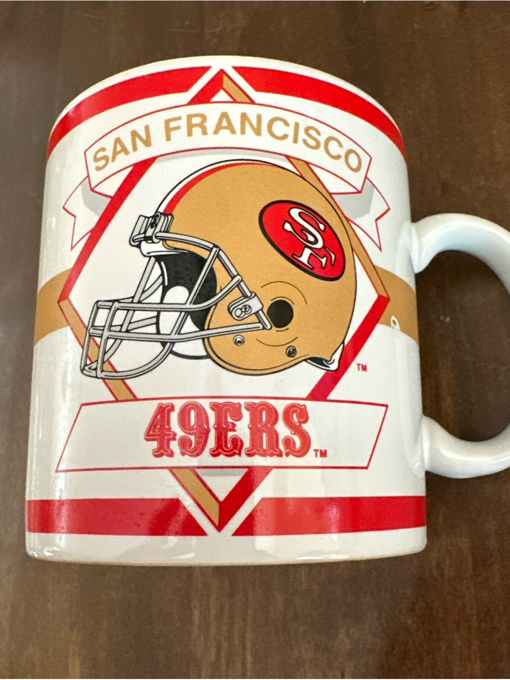 Vtg San Francisco 49ers Coffee Mug Cup NFL Vintage Collectible Football